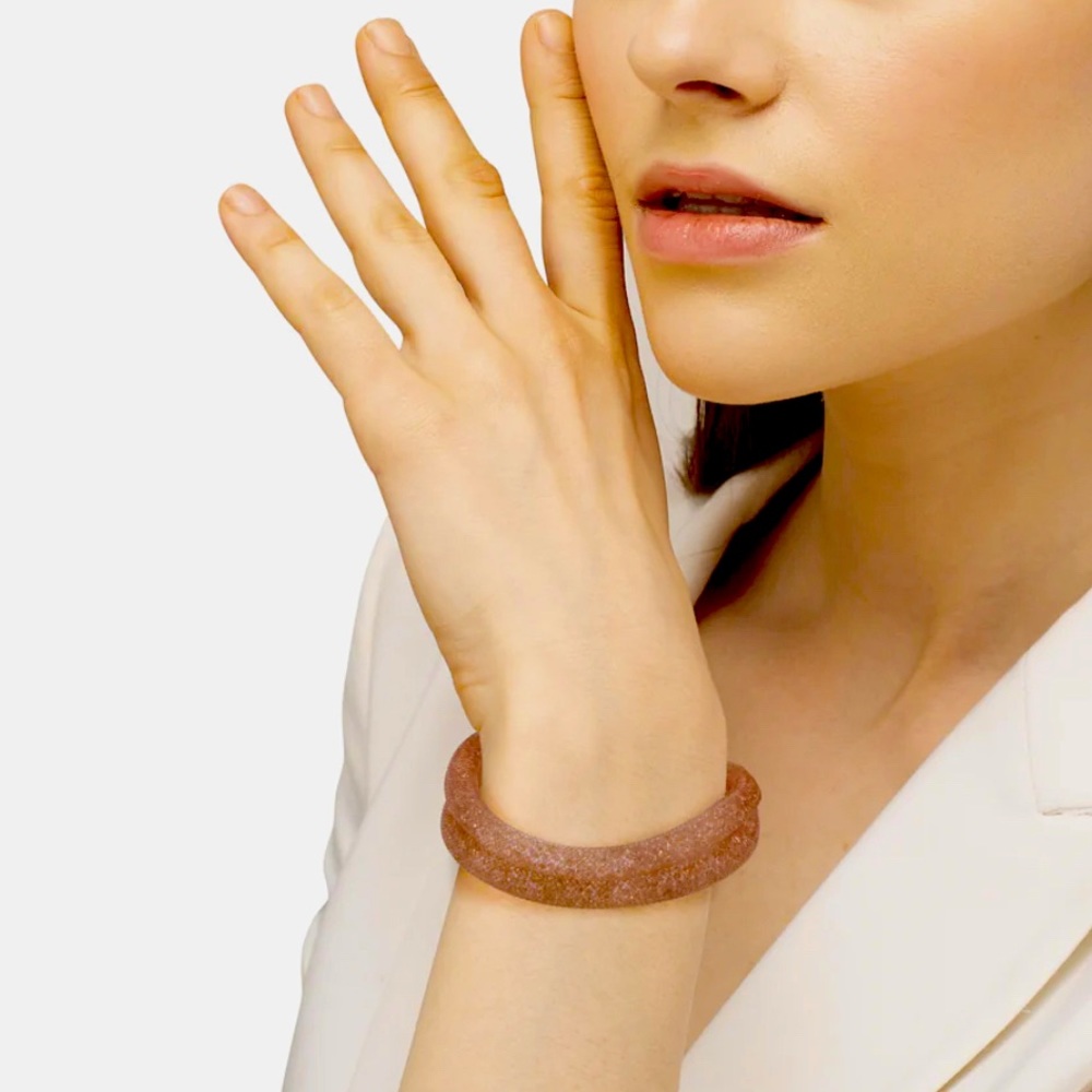 Swarovski stardust necklace and bracelet in rose - Picture 3 of 4